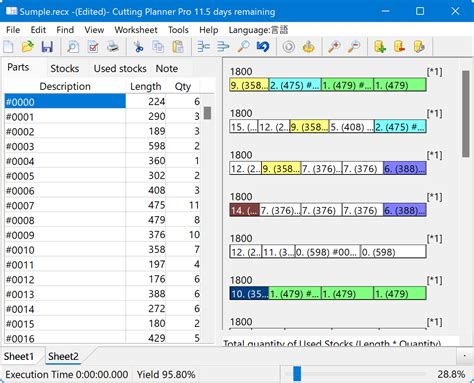 sheet cutting optimizer excel free